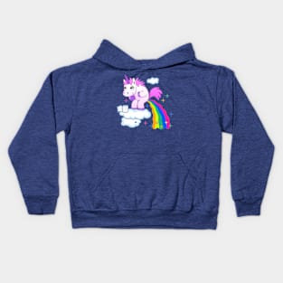 Rainbow Coming Out From A Unicorn Kids Hoodie